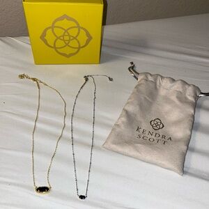 2 Kendra Scott black necklaces